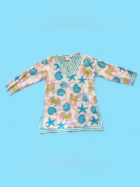 Gretchen Scott Designs Tops - Gretchen Scott Designs Sea Life Tunic Top - Size S